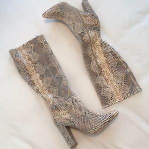 Snakeskin boots